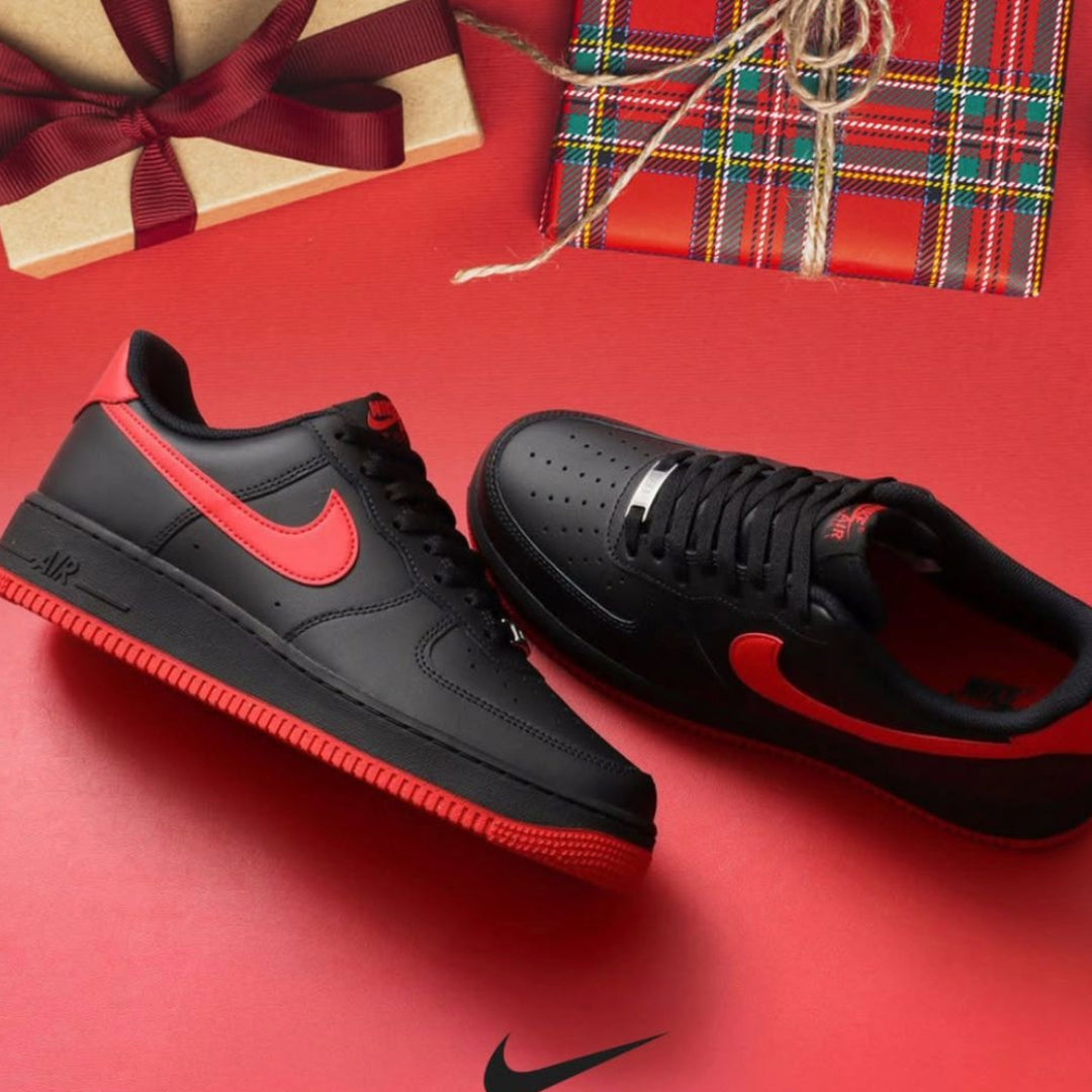 Nike Air Force 1 "Black and Red"